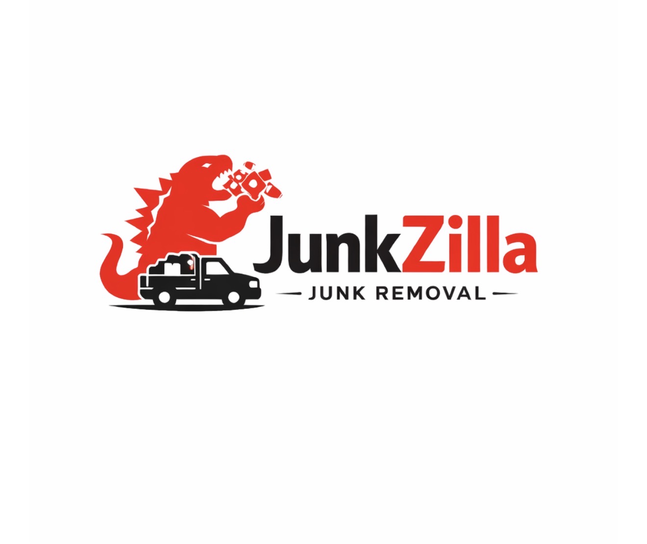 JunkZilla Junk Removal Logo